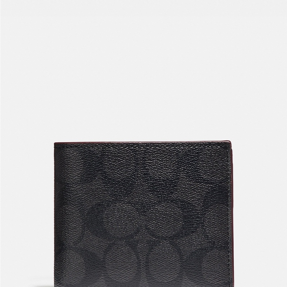 Compact Id Wallet In Signature Canvas - Picture 2 of 4